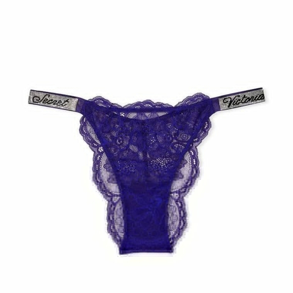 NWT Victoria's Secret VERY SEXY Bombshell Shine Strap Brazilian Panty - Picture 2 of 4